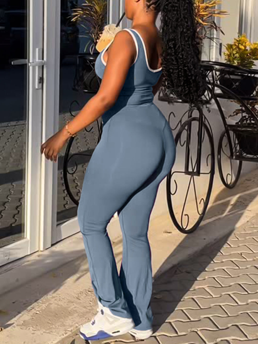 Tank Top Flare Yoga Pants Set