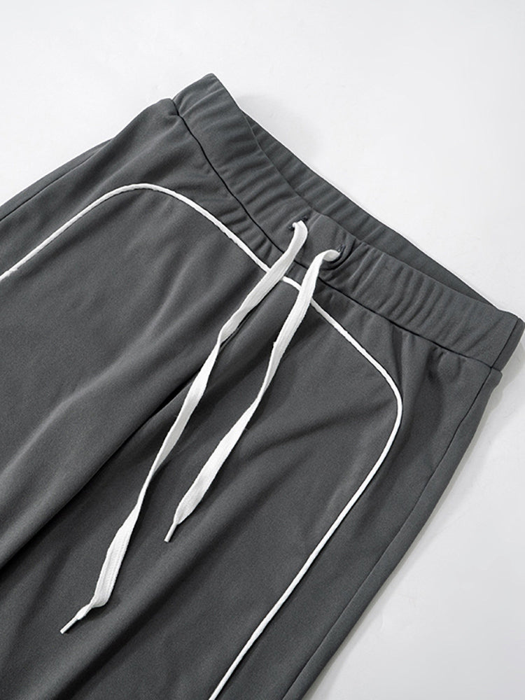 Stand Collar Slim Fit Jacket and Pants Set