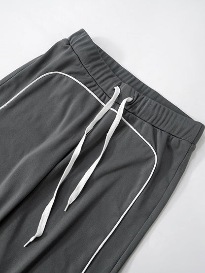 Stand Collar Slim Fit Jacket and Pants Set