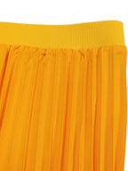 V-Neck Printed Top & Pleated Skirt Two-Piece Set