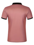 Mens Color Block Striped Polo Shirts