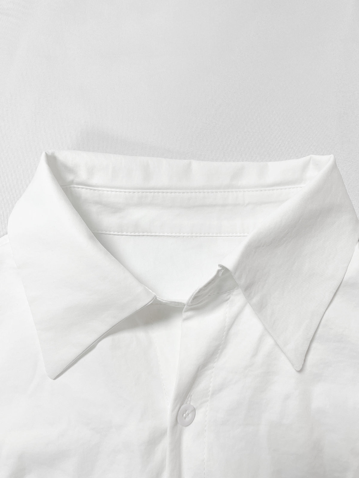 Button-Down Slit Maxi Shirt Dress