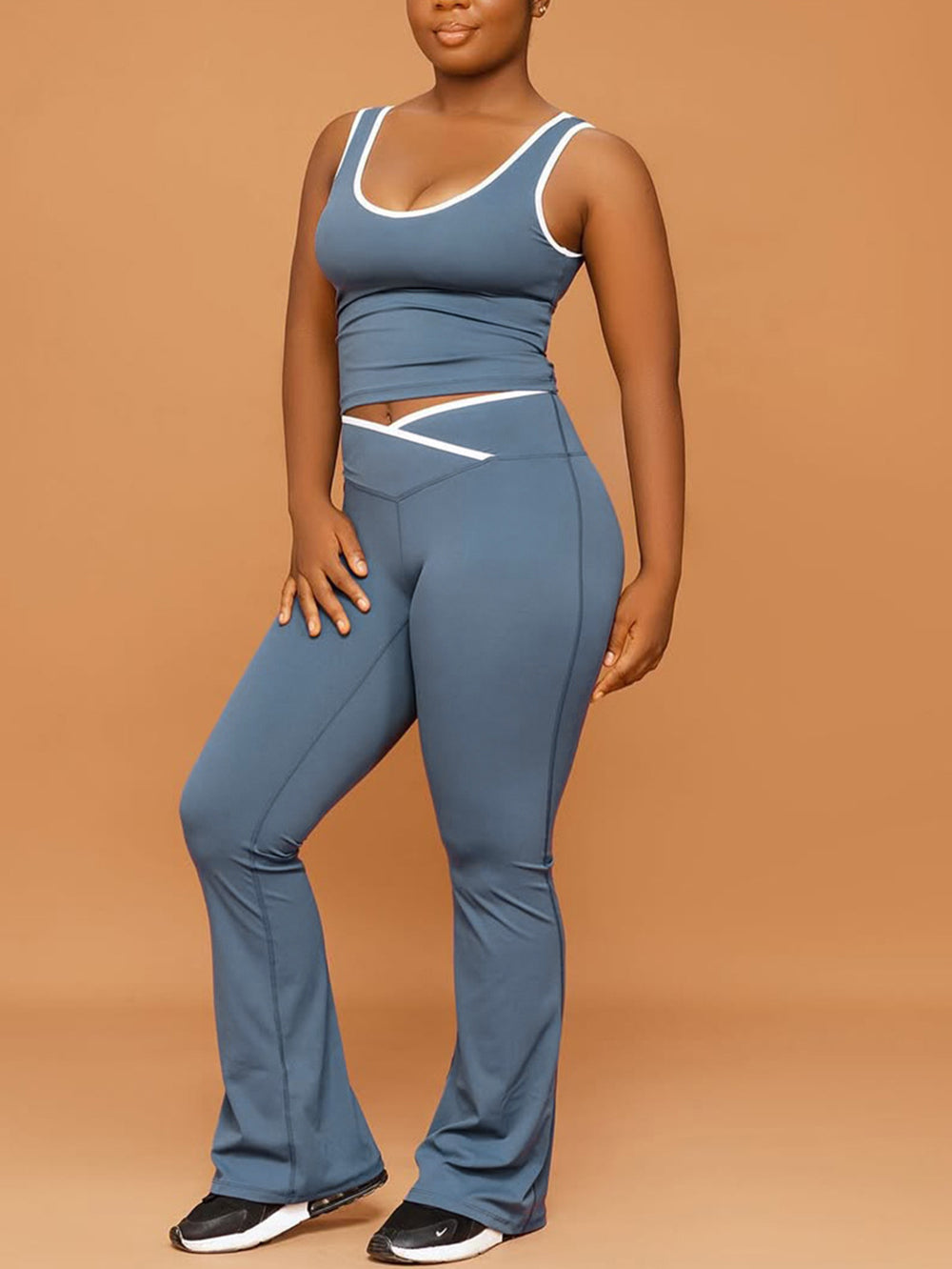 Tank Top Flare Yoga Pants Set