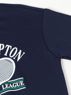 Vintage Tennis Print Sweatshirt Pleated Skirt Set