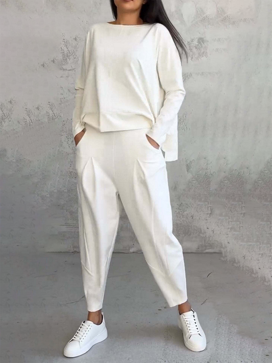 Loose Fit Top Pants Sets