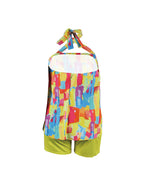 Halter Neck Open Back Top and Shorts Set