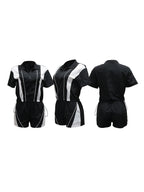 Sporty Patchwork Top Shorts Set