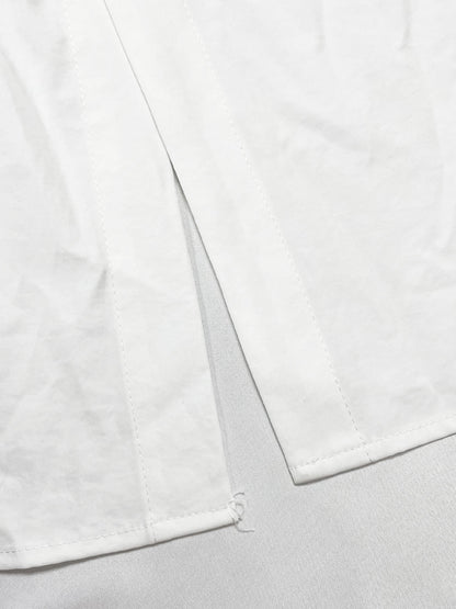 Button-Down Slit Maxi Shirt Dress