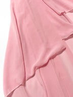 Mesh Batwing Sleeve Cloak Top