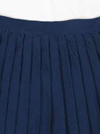 Vintage Tennis Print Sweatshirt Pleated Skirt Set
