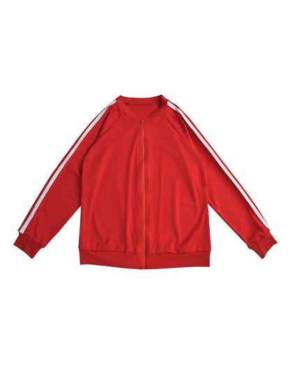 Two Pieces Sideline Long Sleeve Jacket Skirt Set