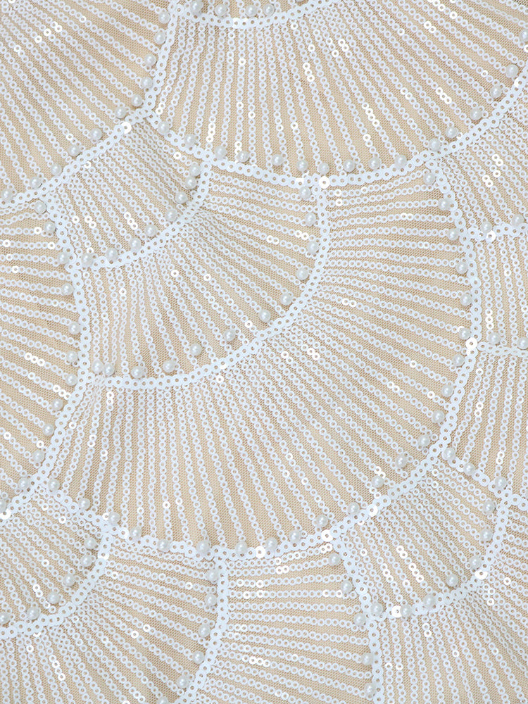 Beaded Mermaid Hollow Out Maxi Dress