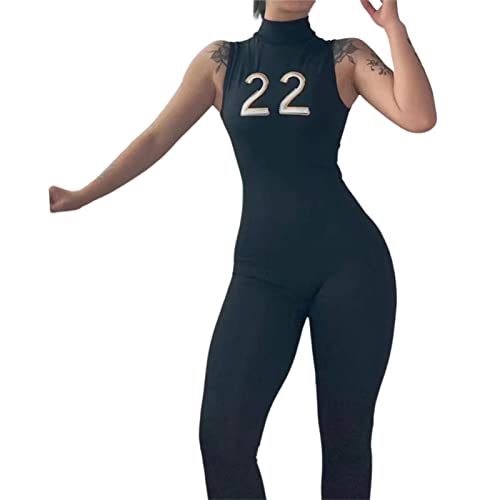 Printed Skintight Sleeveless Bodycon Jumpsuit