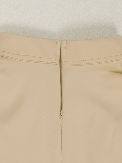 Sleeveless Button Design Midi Dress