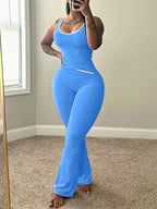 Tank Top Flare Yoga Pants Set