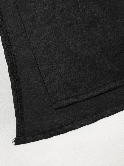 Button-Down Slit Maxi Shirt Dress