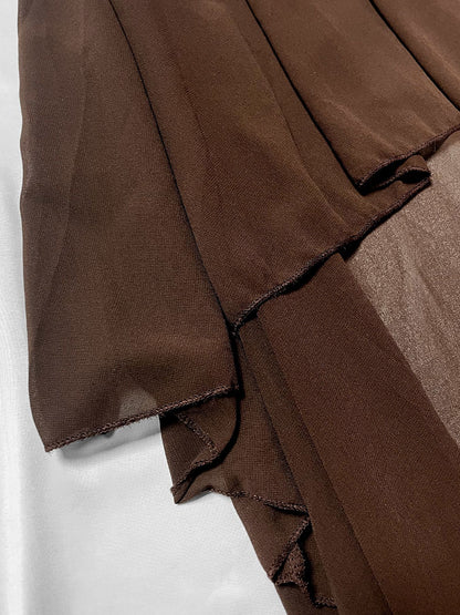 Mesh Batwing Sleeve Cloak Top
