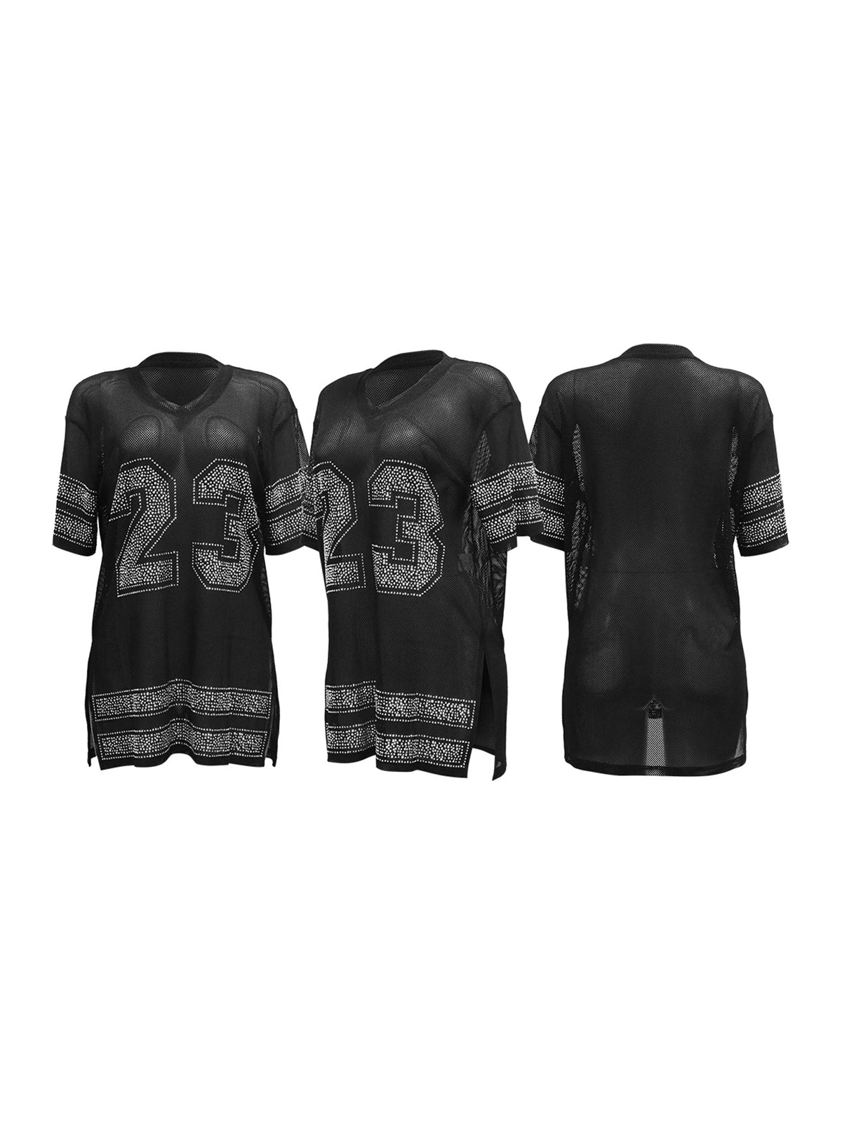 mesh oversized t shirt dress COCKTAILY OVERSIZED MESH T-SHIRT DRESS
