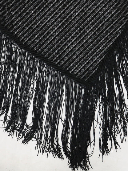 Two Piece Tassel Halter Tops Pants Sets