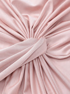 Elegant Waist Twist Ruched Evening Maxi Dress