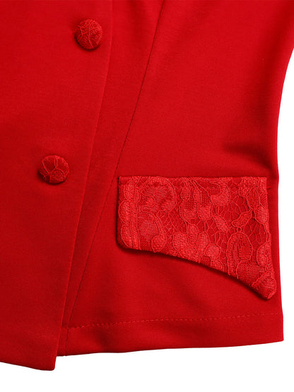 Elegant Lace Top Pencil Skirt Set