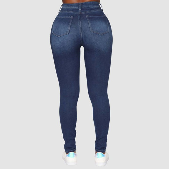 Ripped Design High Elasticity Jeans – SALEDRESS