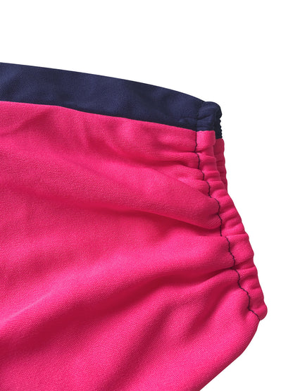 Color Block Zipper Jacket and Pants Set