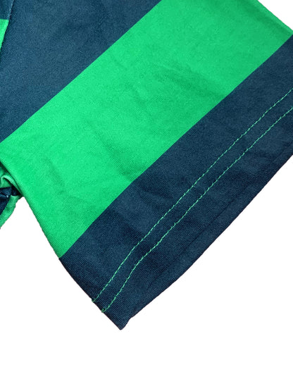 Striped Contrast Crop Top Skirt Set