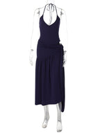 Halter Backless Maxi Skirt Set