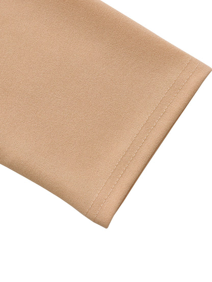 Plus Size Square Neck Pleated Dress