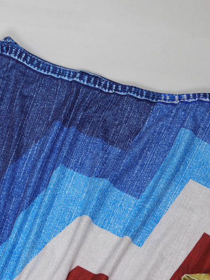 Off Shoulder Colorful Skirt Set