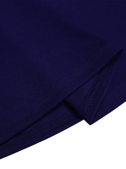 Plus Size Half Sleeve Stand Collar Dress