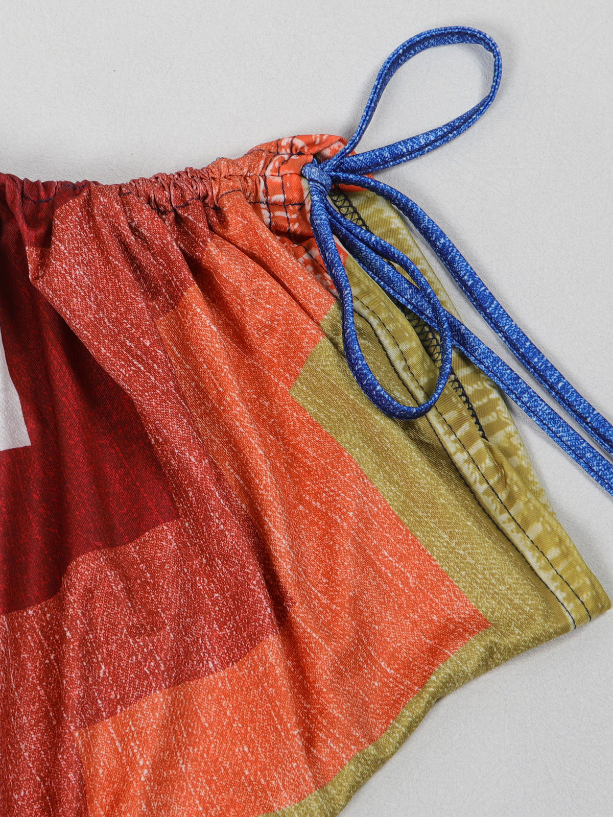 Off Shoulder Colorful Skirt Set