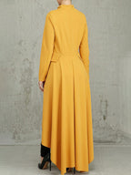 High Low Irregular Zipper Front Tunic Top