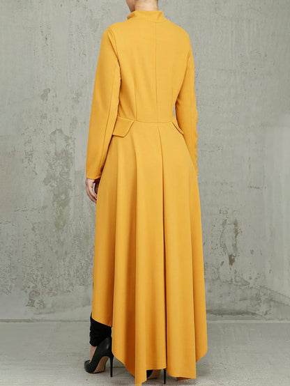 High Low Irregular Zipper Front Tunic Top