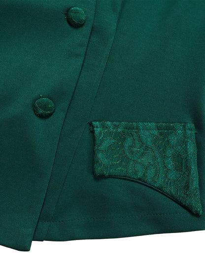 Elegant Lace Top Pencil Skirt Set