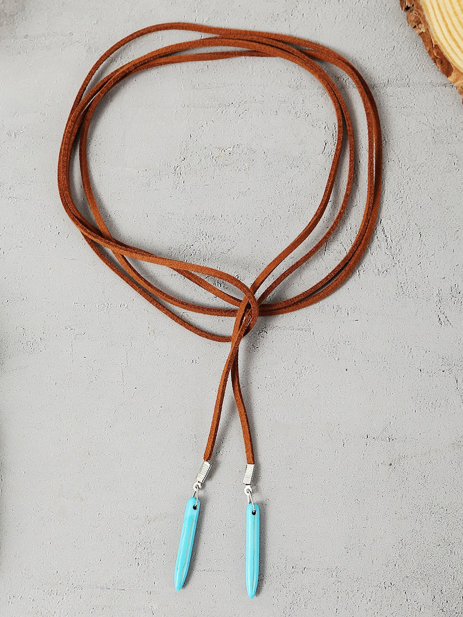 Bohemian Turquoise Earring Bracelet Necklace Sets