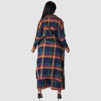 Conjunto de pantalón de pierna ancha con camisas a cuadros
