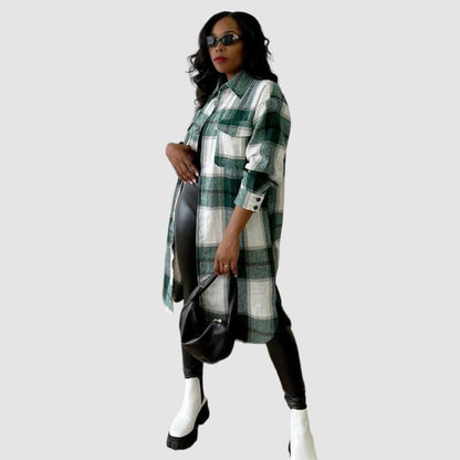 Camisas a cuadros con bolsillo de parche