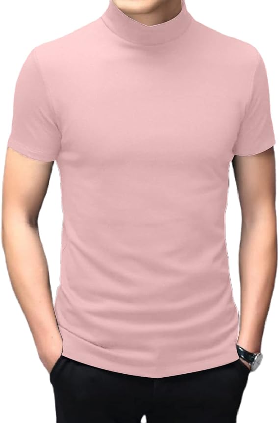 Tops ajustados de manga corta para hombre