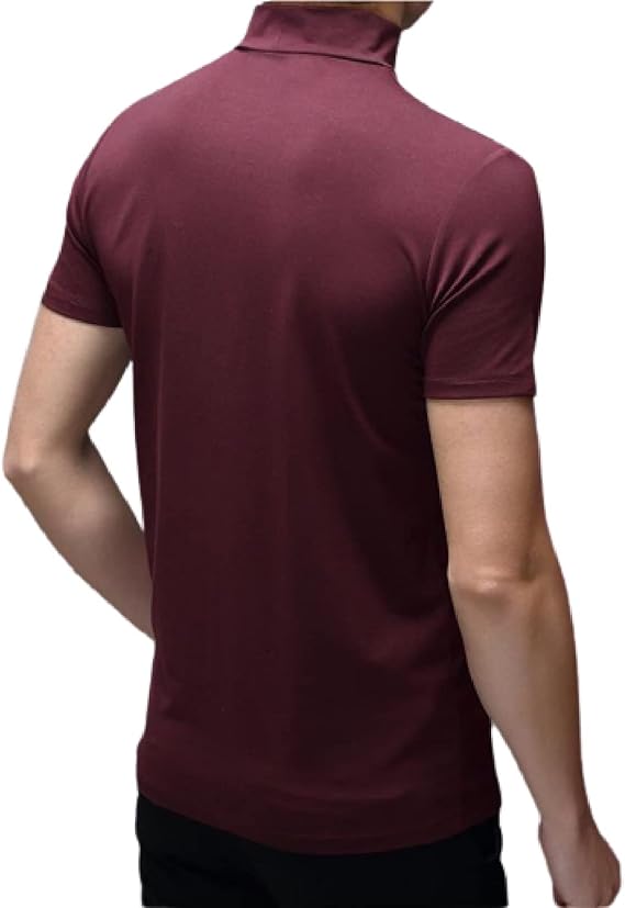 Tops ajustados de manga corta para hombre