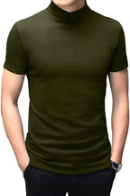 Tops ajustados de manga corta para hombre