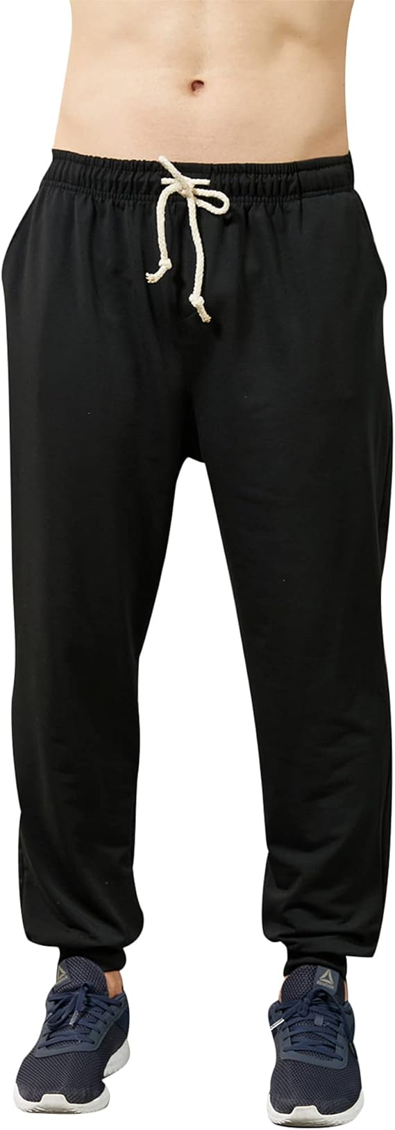 Mens Solid Color Casual Athletic Sweatpants