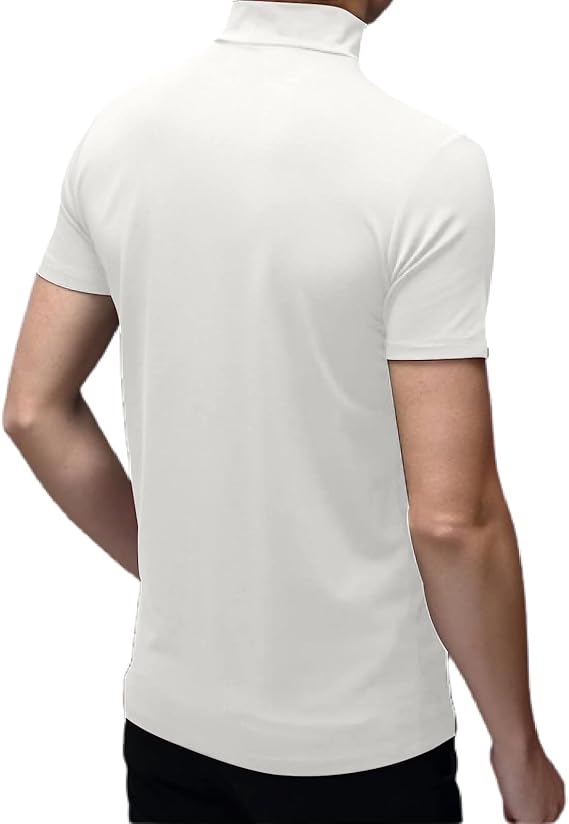 Tops ajustados de manga corta para hombre