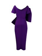 Bow Tie Slit Maxi Dress