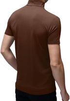 Tops ajustados de manga corta para hombre