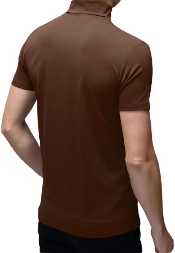 Tops ajustados de manga corta para hombre