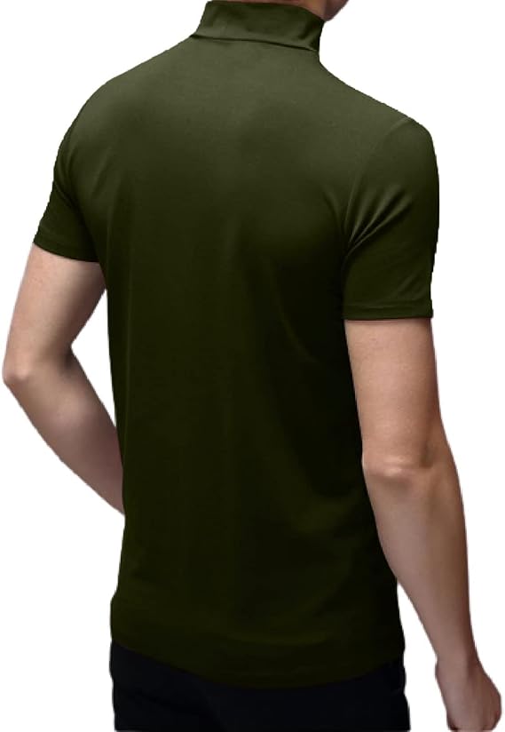 Tops ajustados de manga corta para hombre