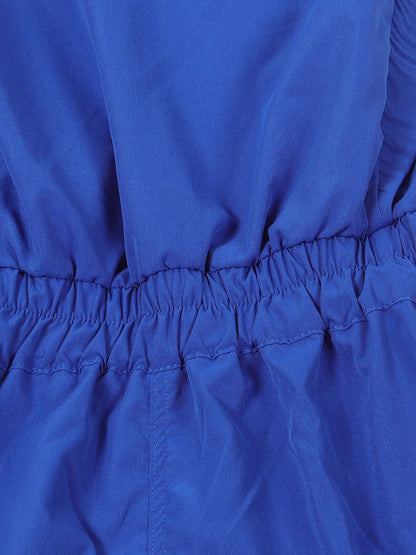 Sleeveless Solid Color Asymmetrical Romper