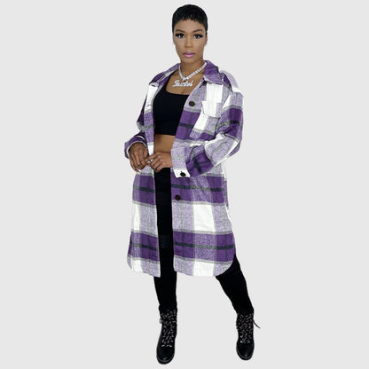 Camisas a cuadros con bolsillo de parche